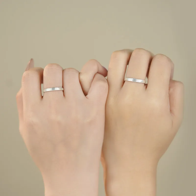 Happy Tide S999 Fine Silver Rings Unisex-1