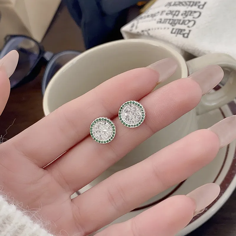 Happy Tide S925 Silver Stud Earrings Women's-2
