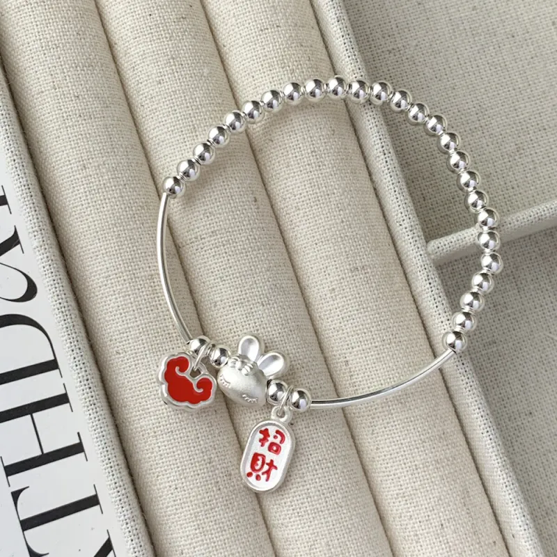Happy Tide S925 Silver Bangles Women's-3