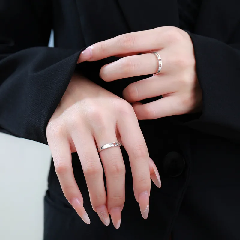 Happy Tide S 999 Fine Silver Rings Unisex-1