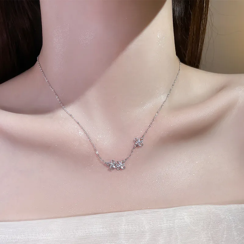 Happy Tide S999 Fine Silver Necklaces Women's-1