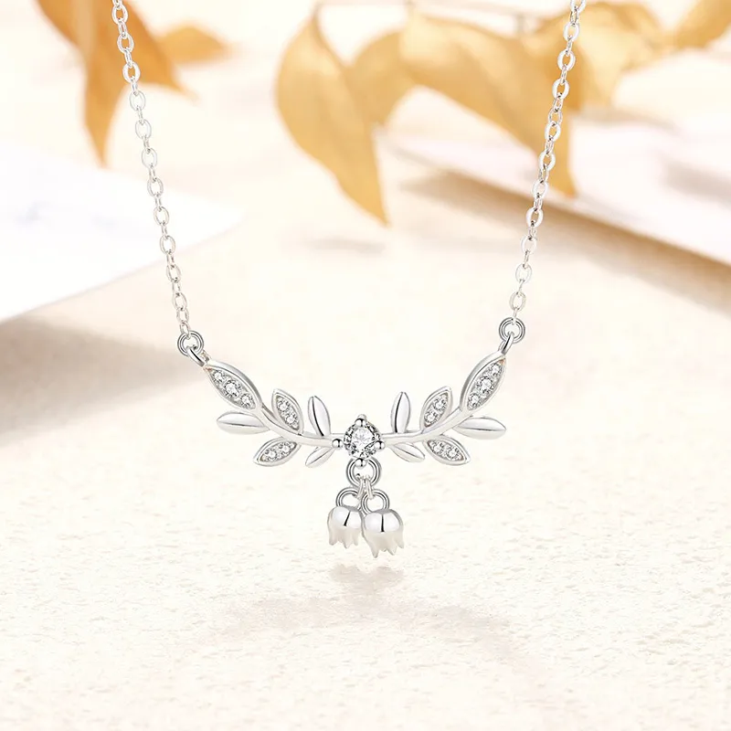 Happy Tide S999 Fine Silver Necklaces Women's-4
