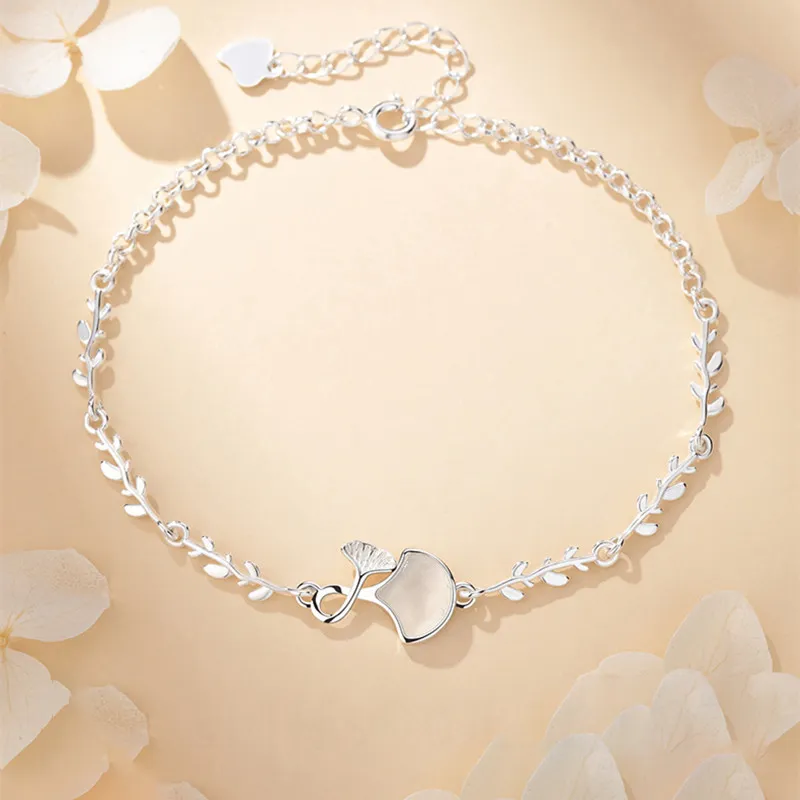Happy Tide S990 Sterling Silver Bracelets Women's Silver-5