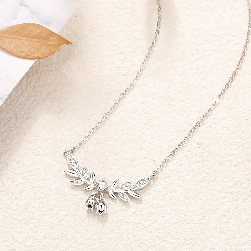 Happy Tide S999 Fine Silver Necklaces Women's-3