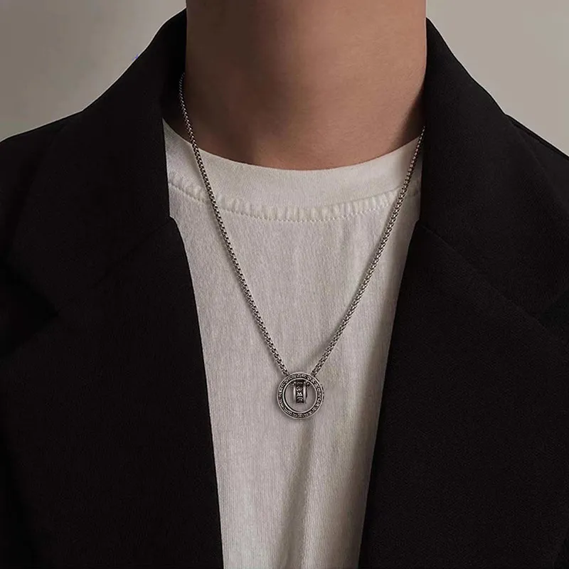 Happy Tide Titanium Steel Necklaces Women's-1