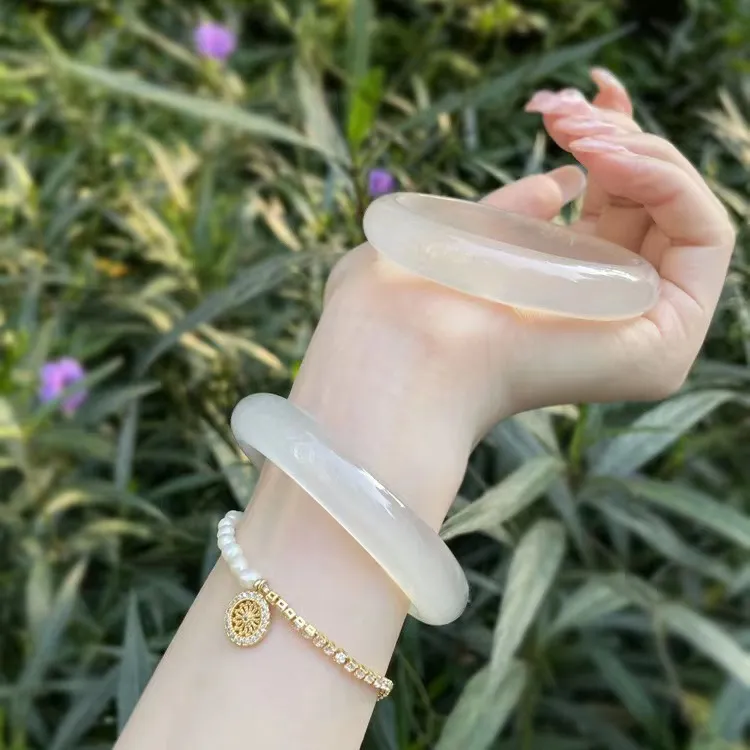 Happy Tide Chalcedony Bangles Women's-1