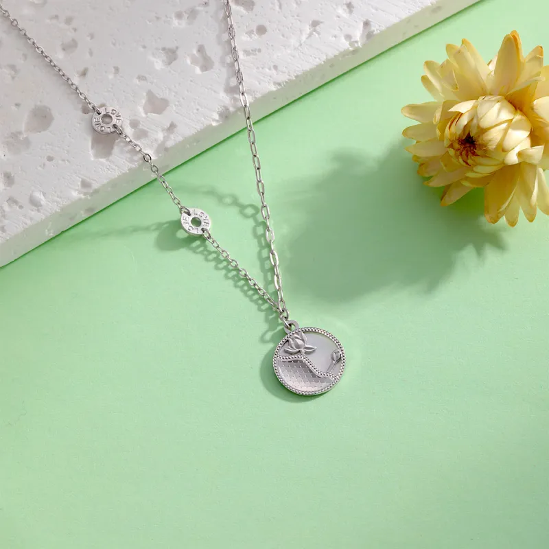 Happy Tide S999 Fine Silver Necklaces Women's-3