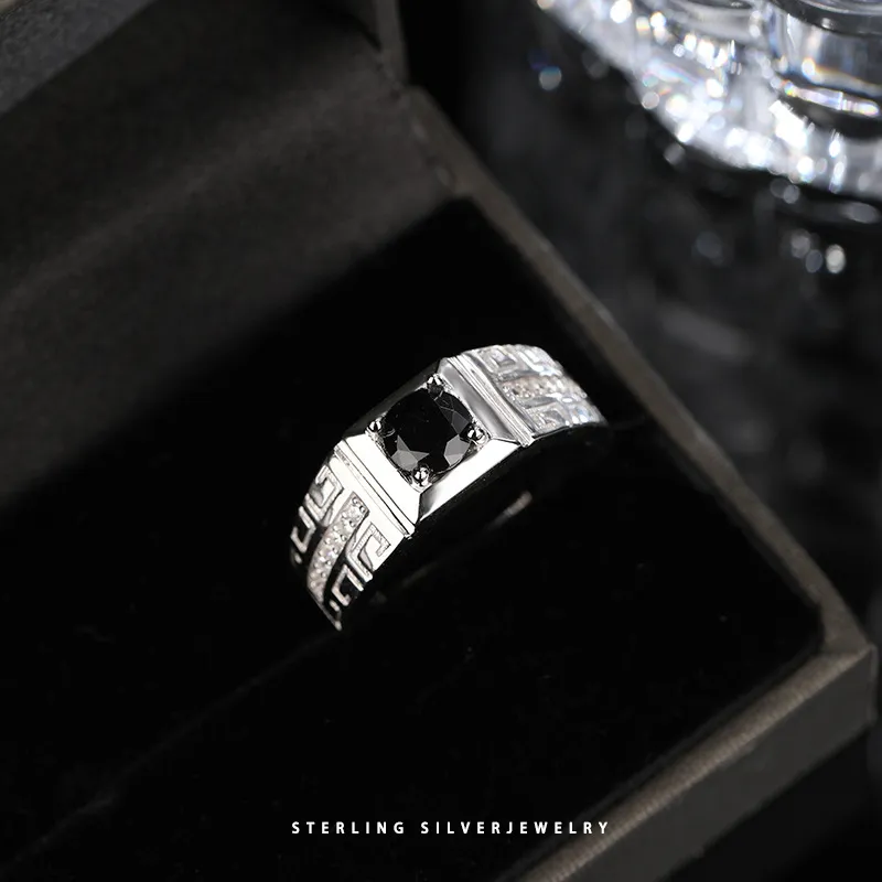 Happy Tide S925 Silver Rings Men's-2