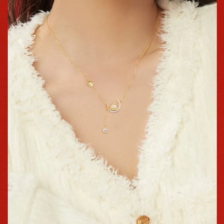 Happy Tide S925 Silver Necklaces Women's-4