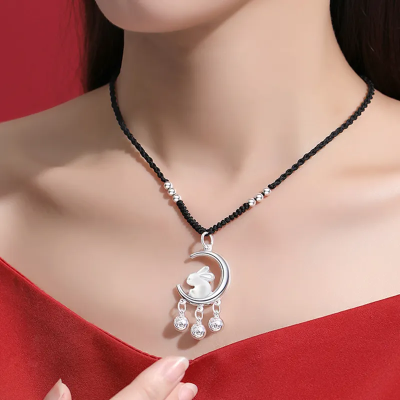Happy Tide 999 Fine Silver Necklaces Women's-1