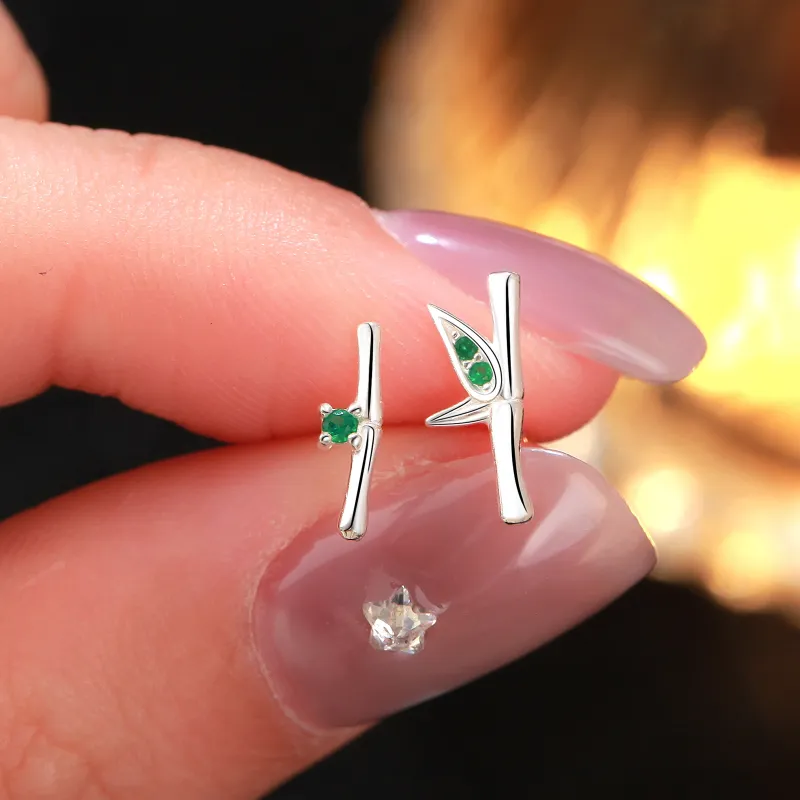 Happy Tide S999 Fine Silver Stud Earrings Women's-2