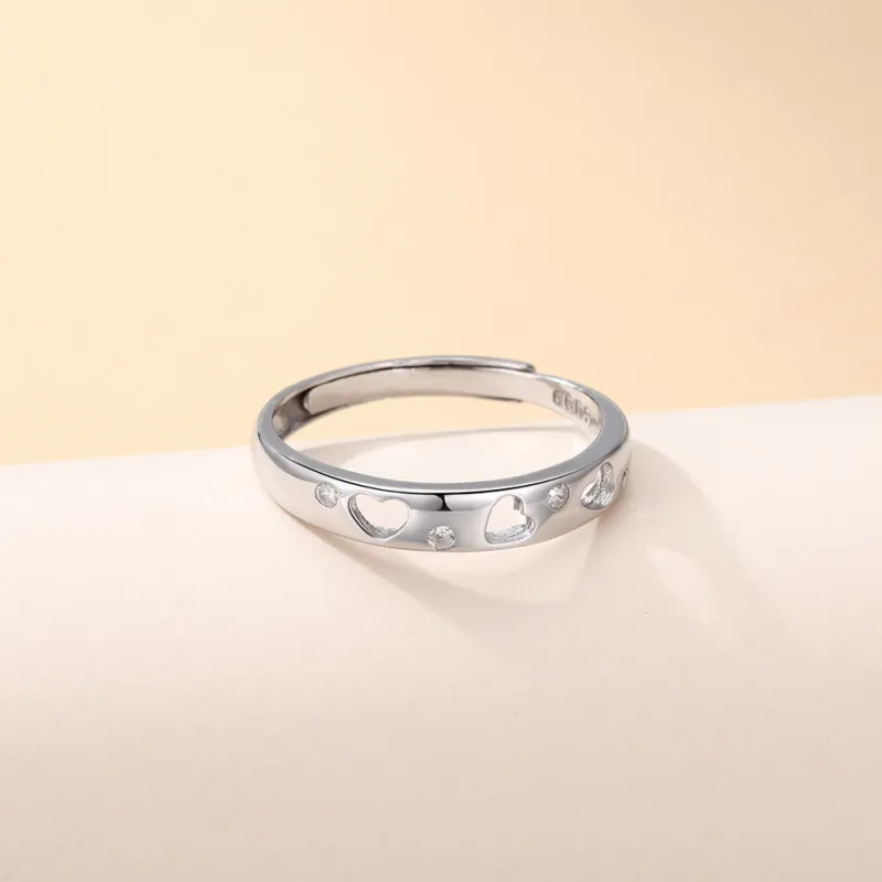 Happy Tide S 999 Fine Silver Rings Unisex-3