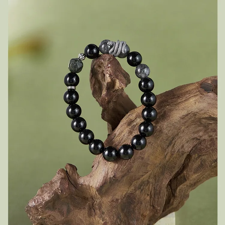 Happy Tide Obsidian Bracelets Men's-1