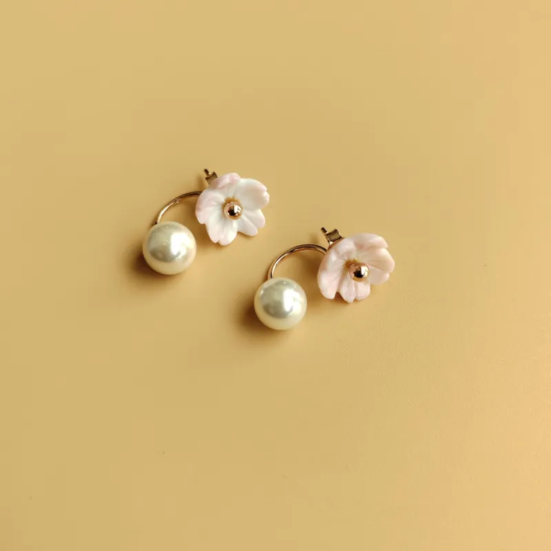 Happy Tide S925 Silver Stud Earrings Women's-4