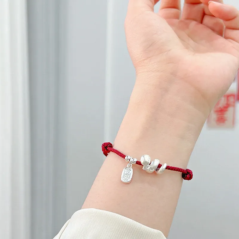 Happy Tide S999 Fine Silver Bracelets Unisex-1