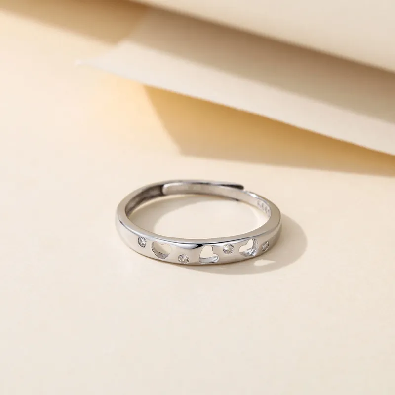 Happy Tide S 999 Fine Silver Rings Unisex-2