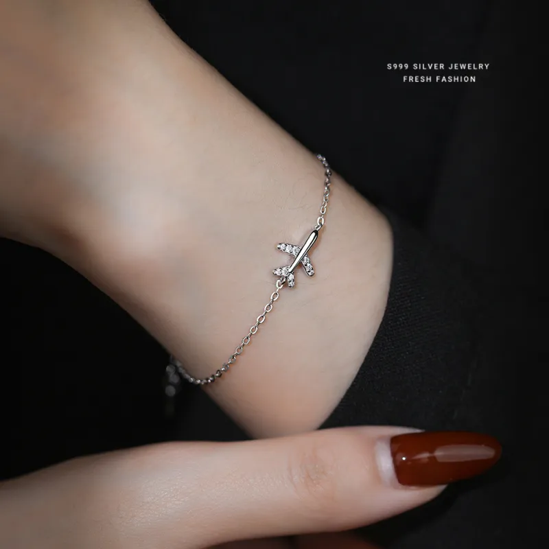 Happy Tide S 999 Fine Silver Bracelets Women's-4