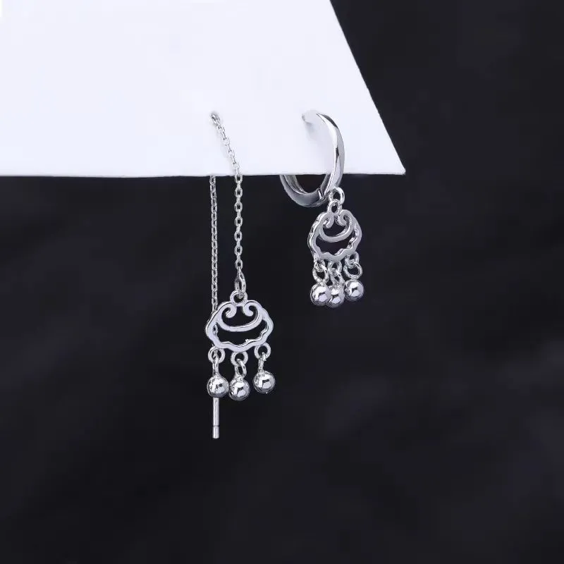 Happy Tide S925 Silver Drop Earrings Women's-3