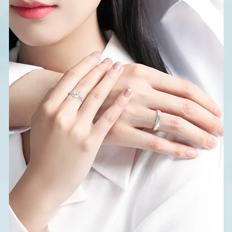 Happy Tide S925 Silver Rings Unisex-4