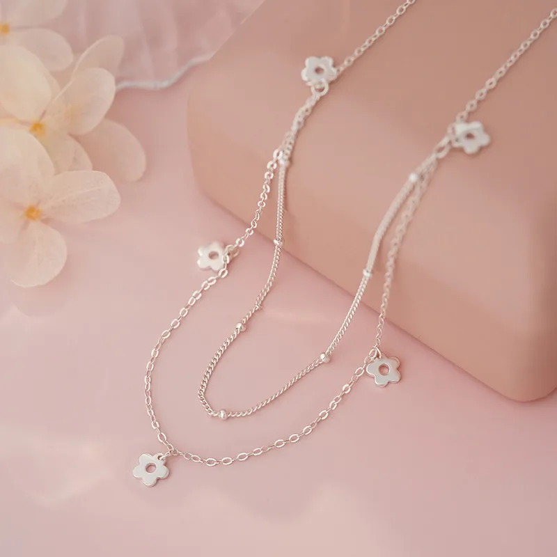 Happy Tide S925 Silver Necklaces Women's-5