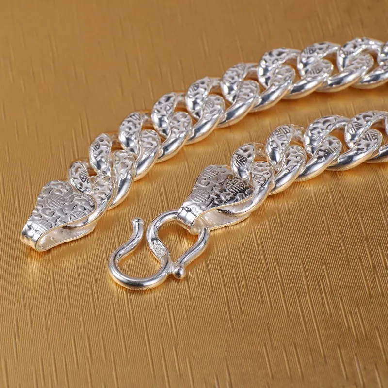 Happy Tide S999 Silver Bracelets Men's Silver-2