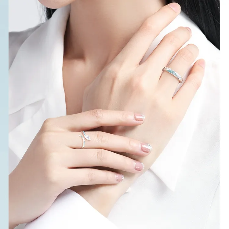 Happy Tide S925 Silver Rings Unisex-5