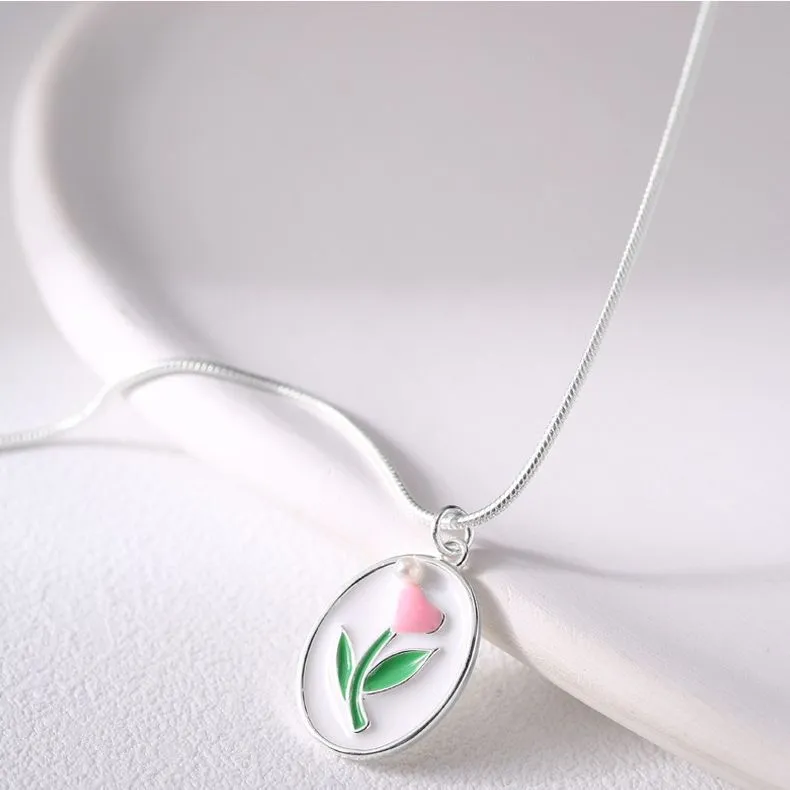 Happy Tide S925 Silver Necklaces Women's-3