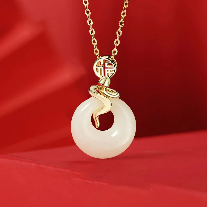 Happy Tide Chalcedony Necklaces Women's-3