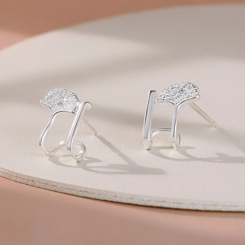 Happy Tide S925 Silver Earrings Women's-4