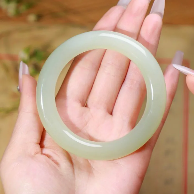 Happy Tide Chalcedony Jade Bangles Women's-2