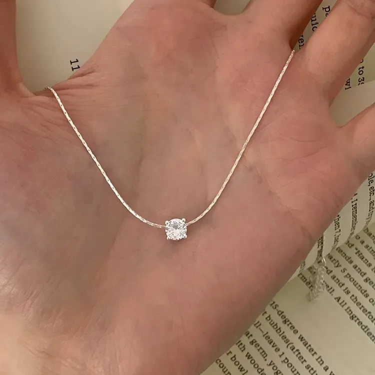 Happy Tide S925 Silver Necklaces Women's-4