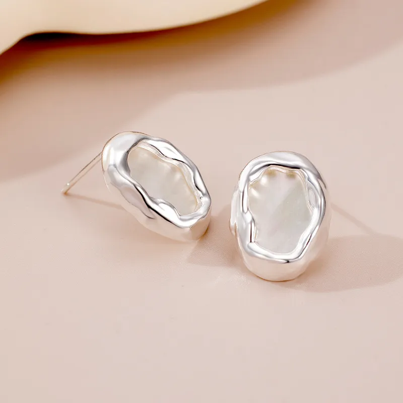 Happy Tide S925 Silver Stud Earrings Women's-3