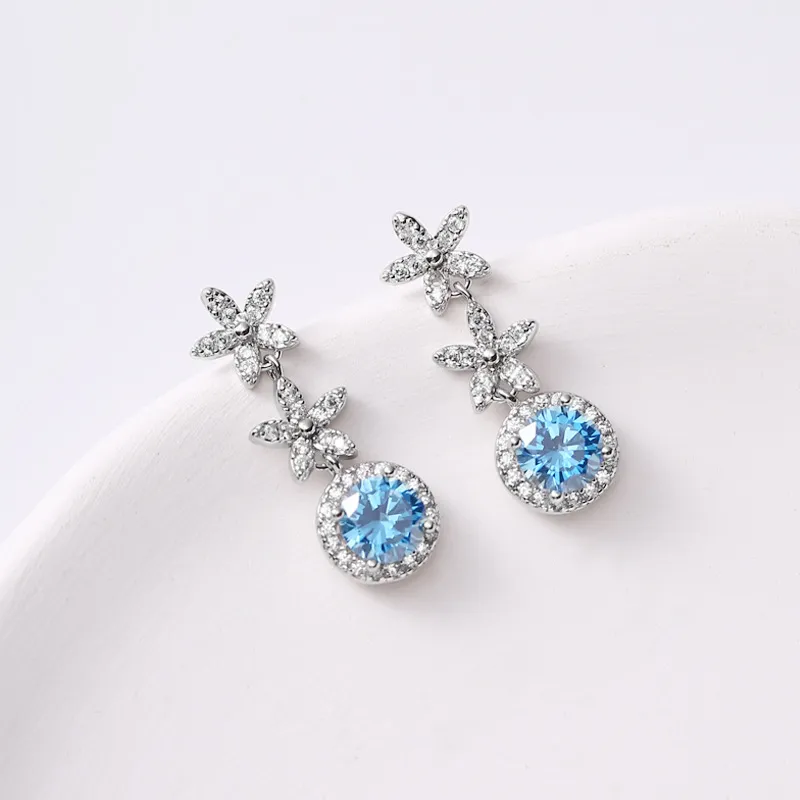Happy Tide S925 Silver Earrings Women's-4