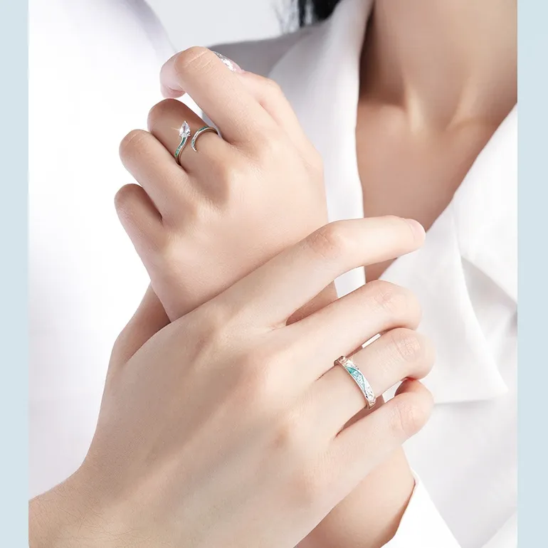 Happy Tide S925 Silver Rings Unisex-2