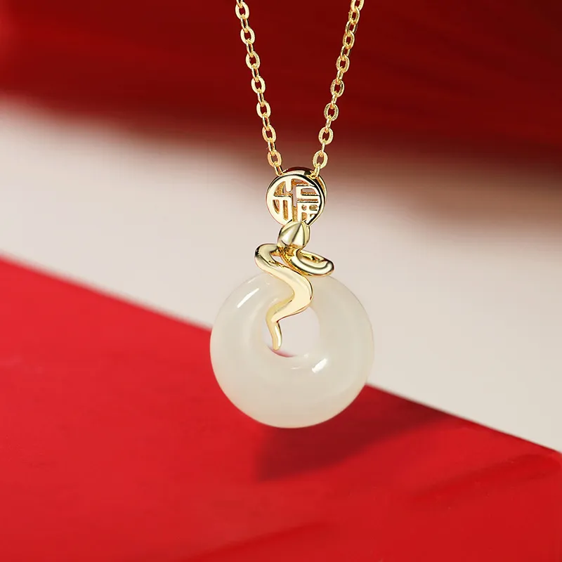 Happy Tide Chalcedony Necklaces Women's-4
