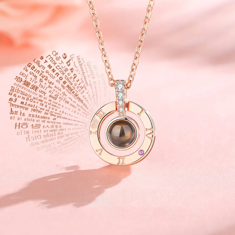 Happy Tide S925 Sterling Silver Necklaces Women's Rose Gold-3