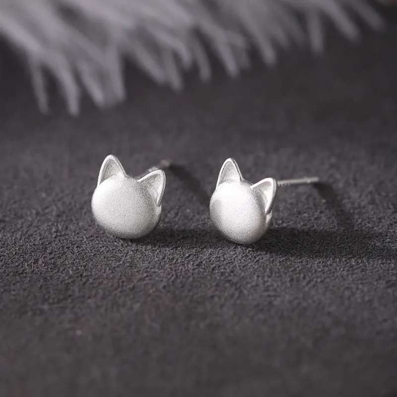 Happy Tide S925 Silver Stud Earrings Women's-4