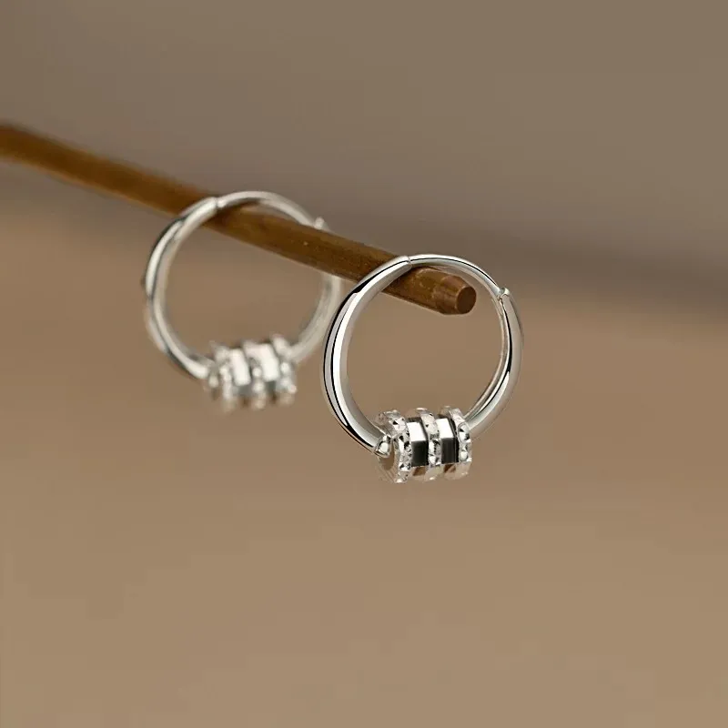 Happy Tide S999 Fine Silver Earrings Women's-4
