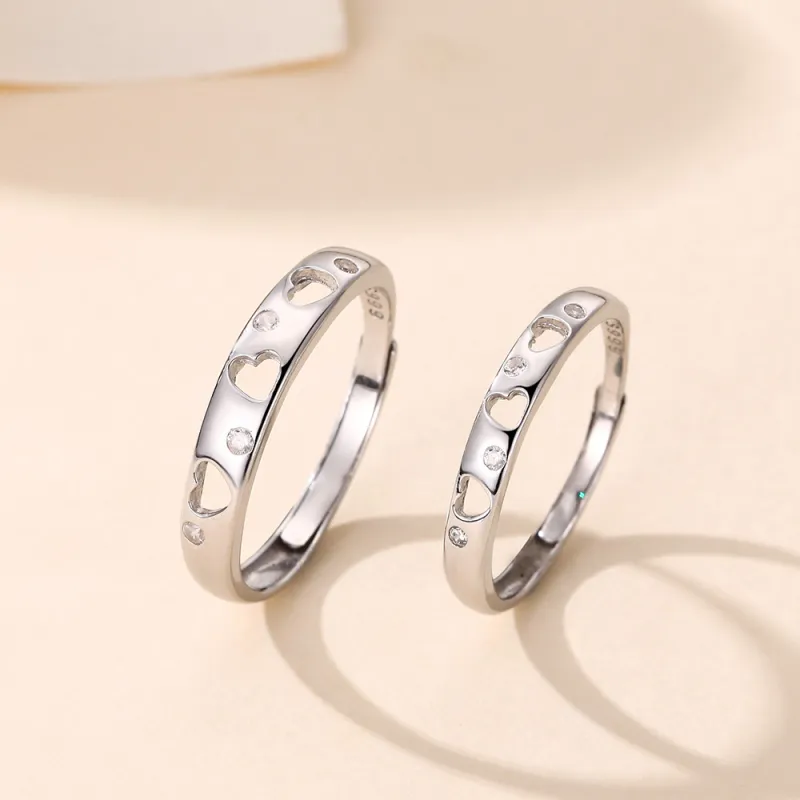 Happy Tide S 999 Fine Silver Rings Unisex-4