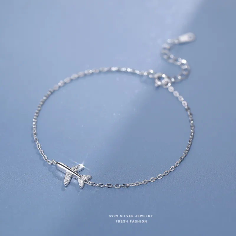Happy Tide S 999 Fine Silver Bracelets Women's-3