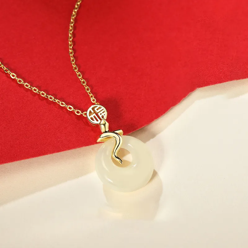 Happy Tide Chalcedony Necklaces Women's-2