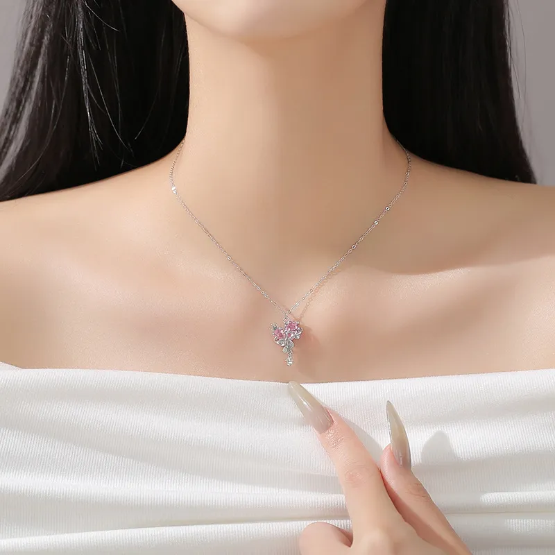 Happy Tide S999 Fine Silver Necklaces Women's-1