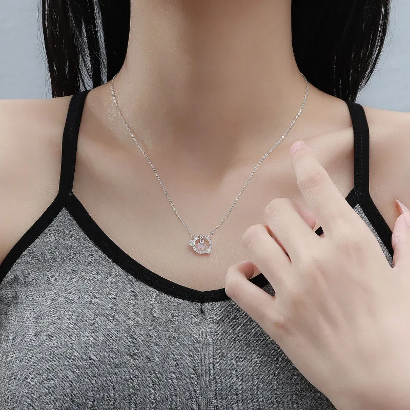 Happy Tide S999 Fine Silver Necklaces Women's-1