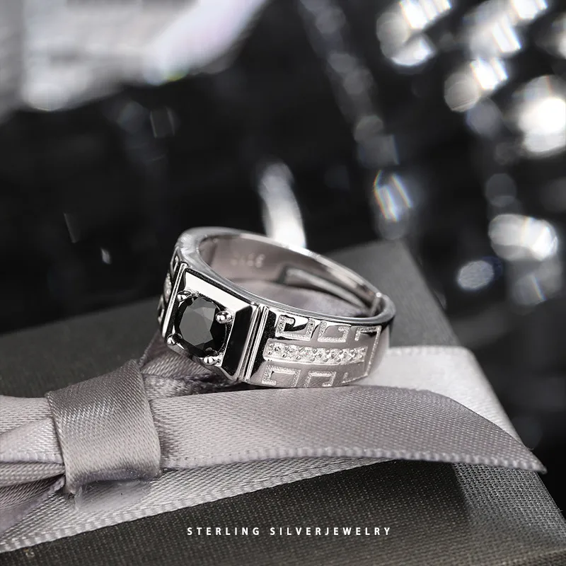 Happy Tide S925 Silver Rings Men's-3