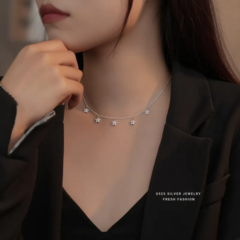 Happy Tide S925 Silver Necklaces Women's-1