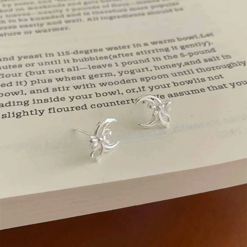 Happy Tide S925 Silver Stud Earrings Women's-4