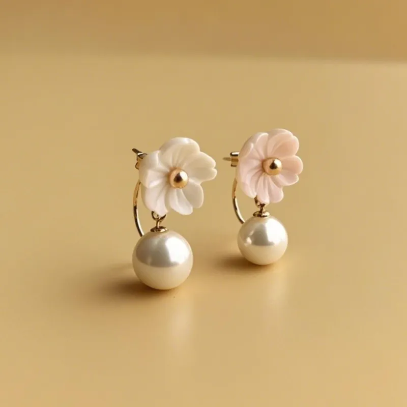 Happy Tide S925 Silver Stud Earrings Women's-2