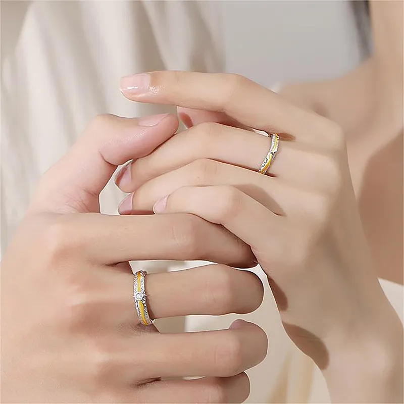 Happy Tide S999 Fine Silver Rings Women's-2