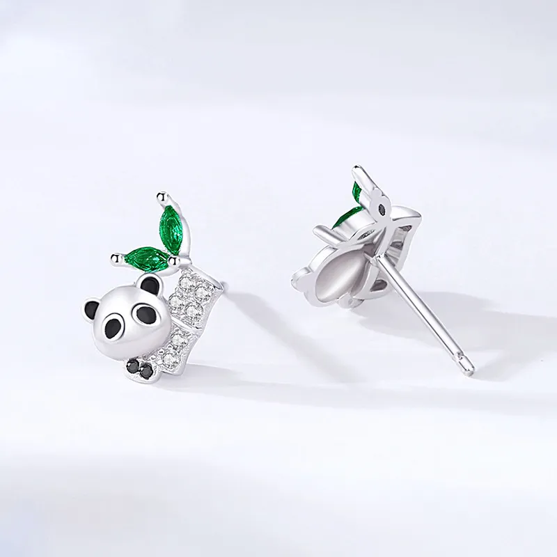 Happy Tide S925 Silver Stud Earrings Women's-2