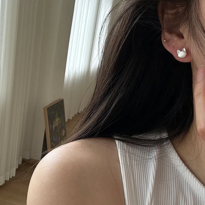 Happy Tide S925 Silver Stud Earrings Women's-2
